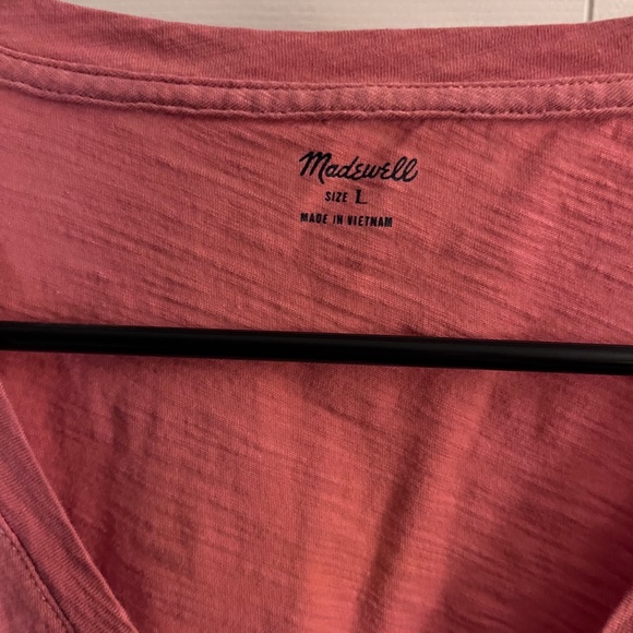 Madewell Whisper Cotton V-Neck Pocket Tee L - Picture 6 of 6